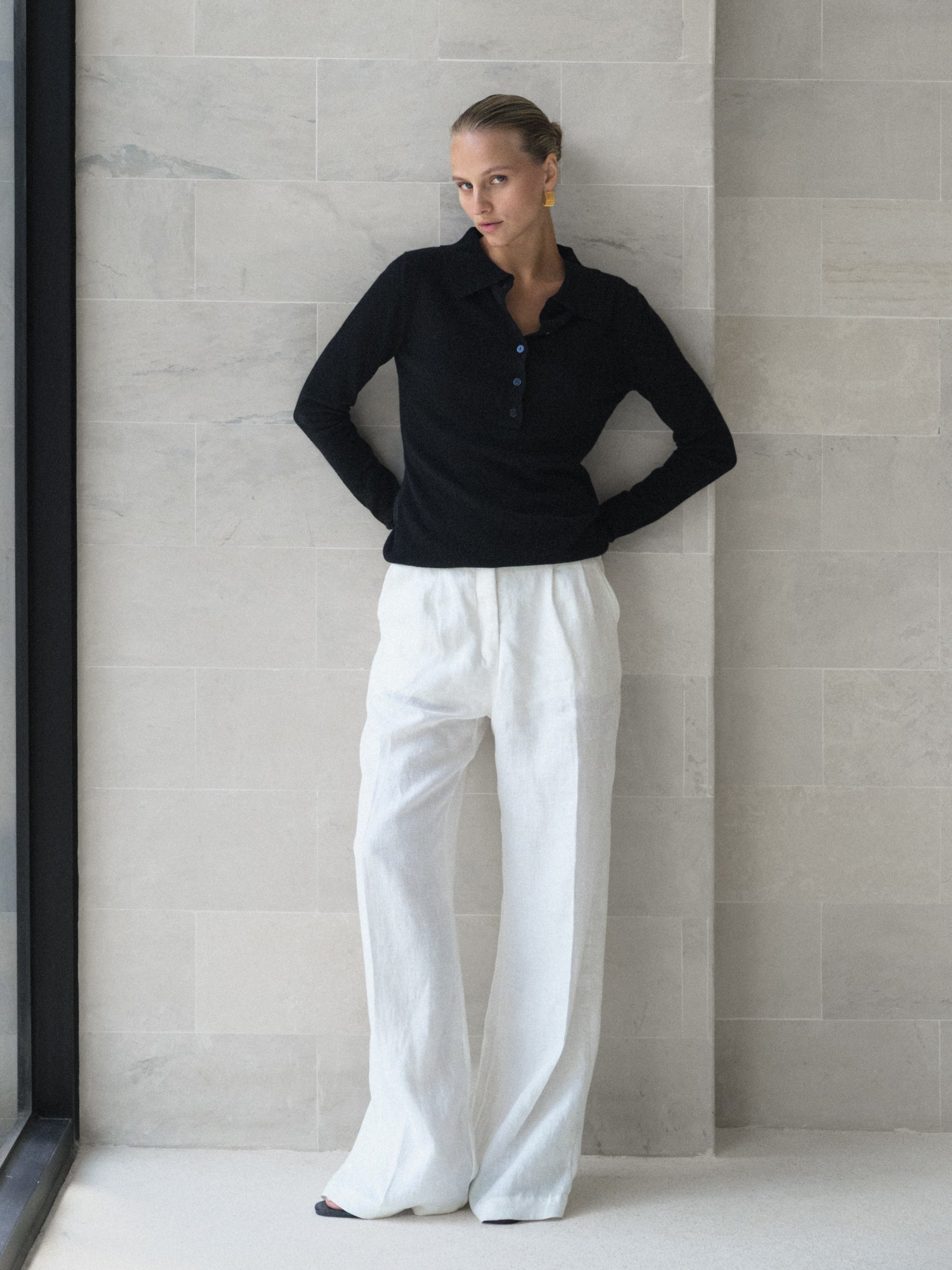 Cashmere Polo Shirt - l u • c i e e