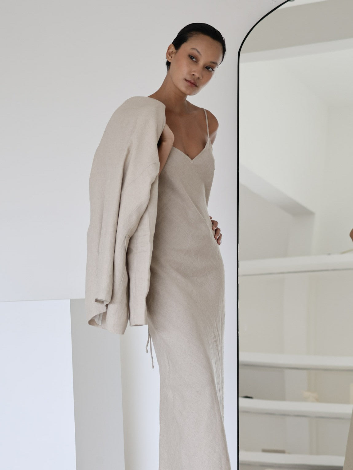 Linen Slip Dress l u c i e e Linen Slip Dress l u c i e e