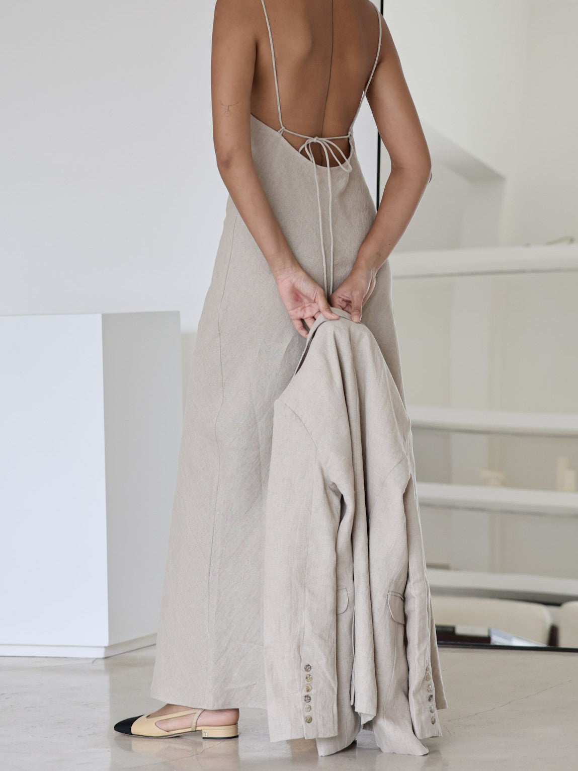 Linen Slip Dress l u c i e e Linen Slip Dress l u c i e e