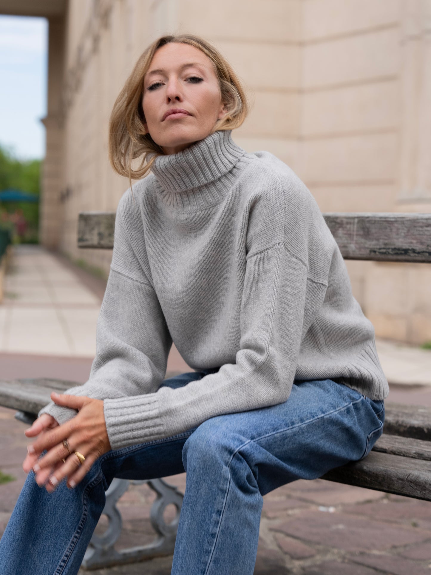 Merino Wool Neck Sweater