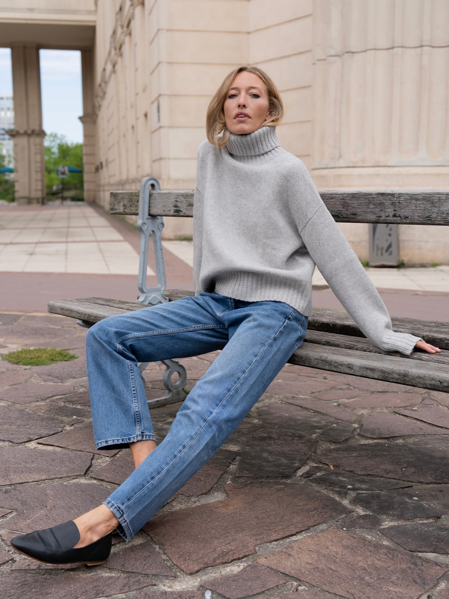 Merino Wool Neck Sweater