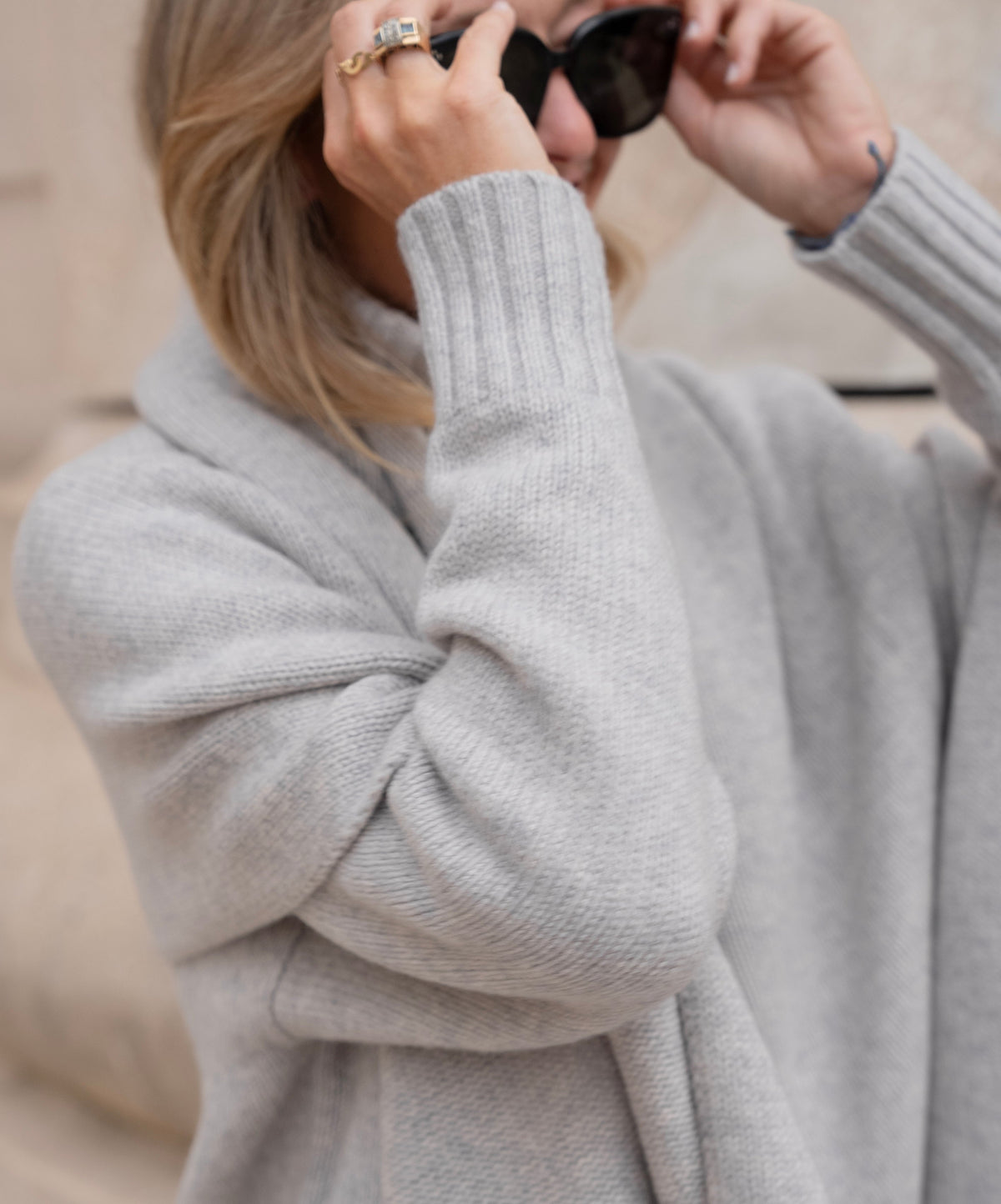 Merino Wool Neck Sweater - l u • c i e e