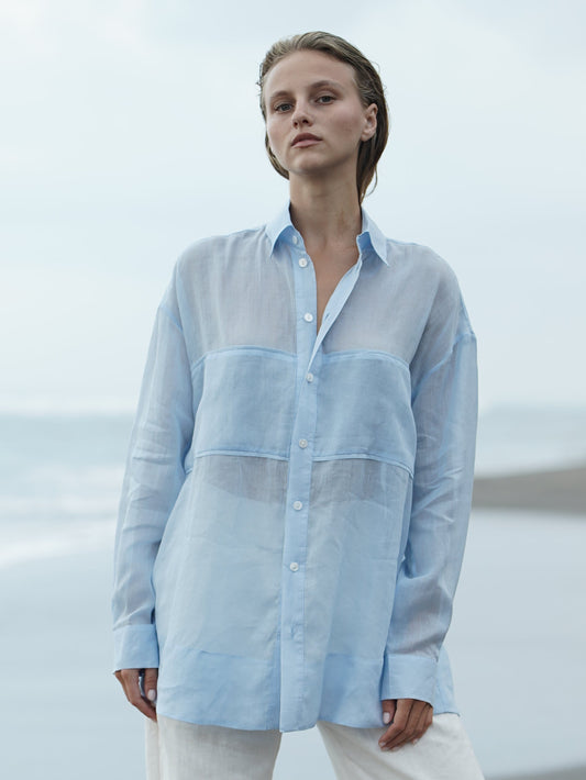 Oversized Ramie Shirt - l u • c i e e
