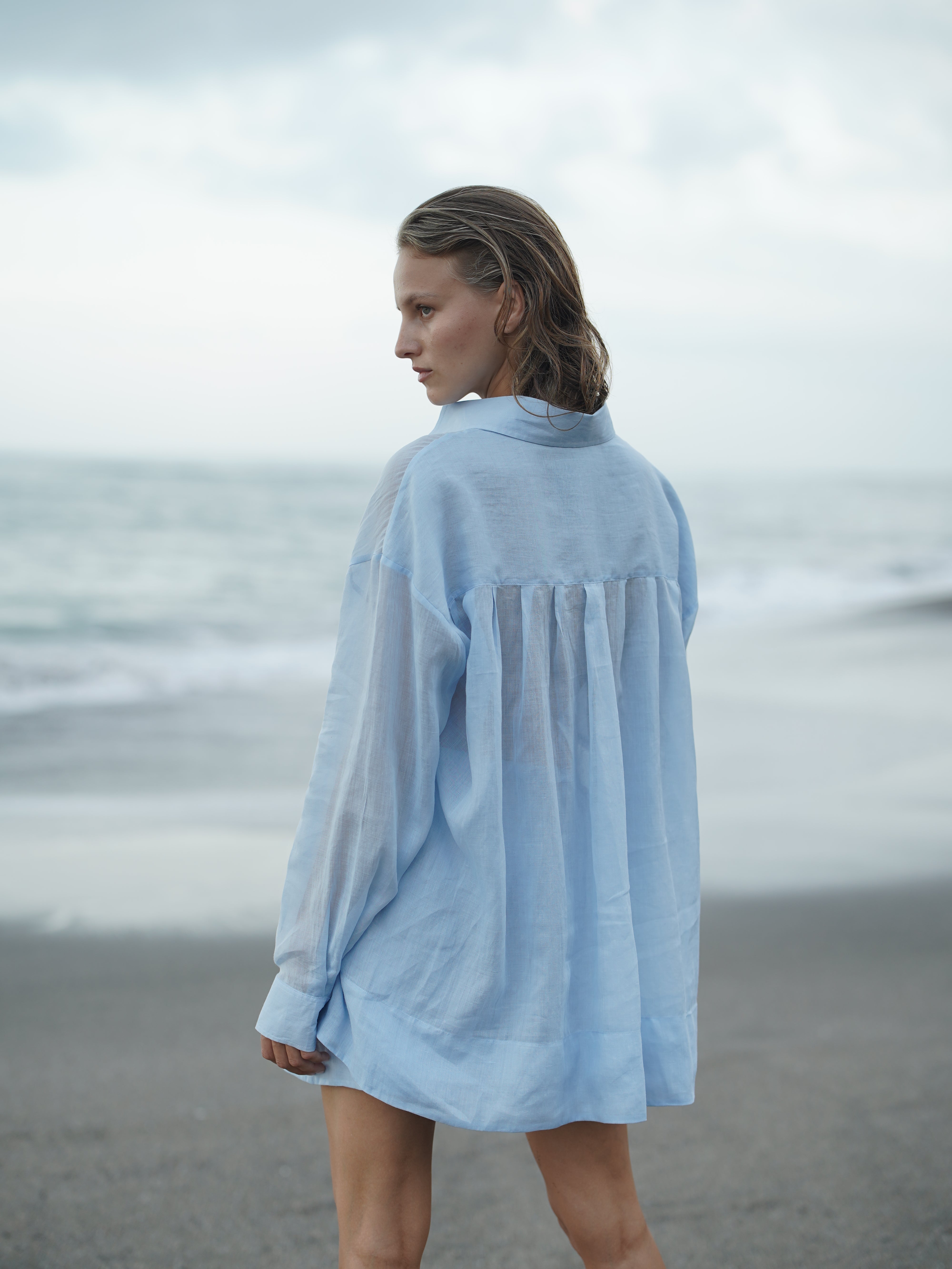 Oversized Ramie Shirt - l u • c i e e