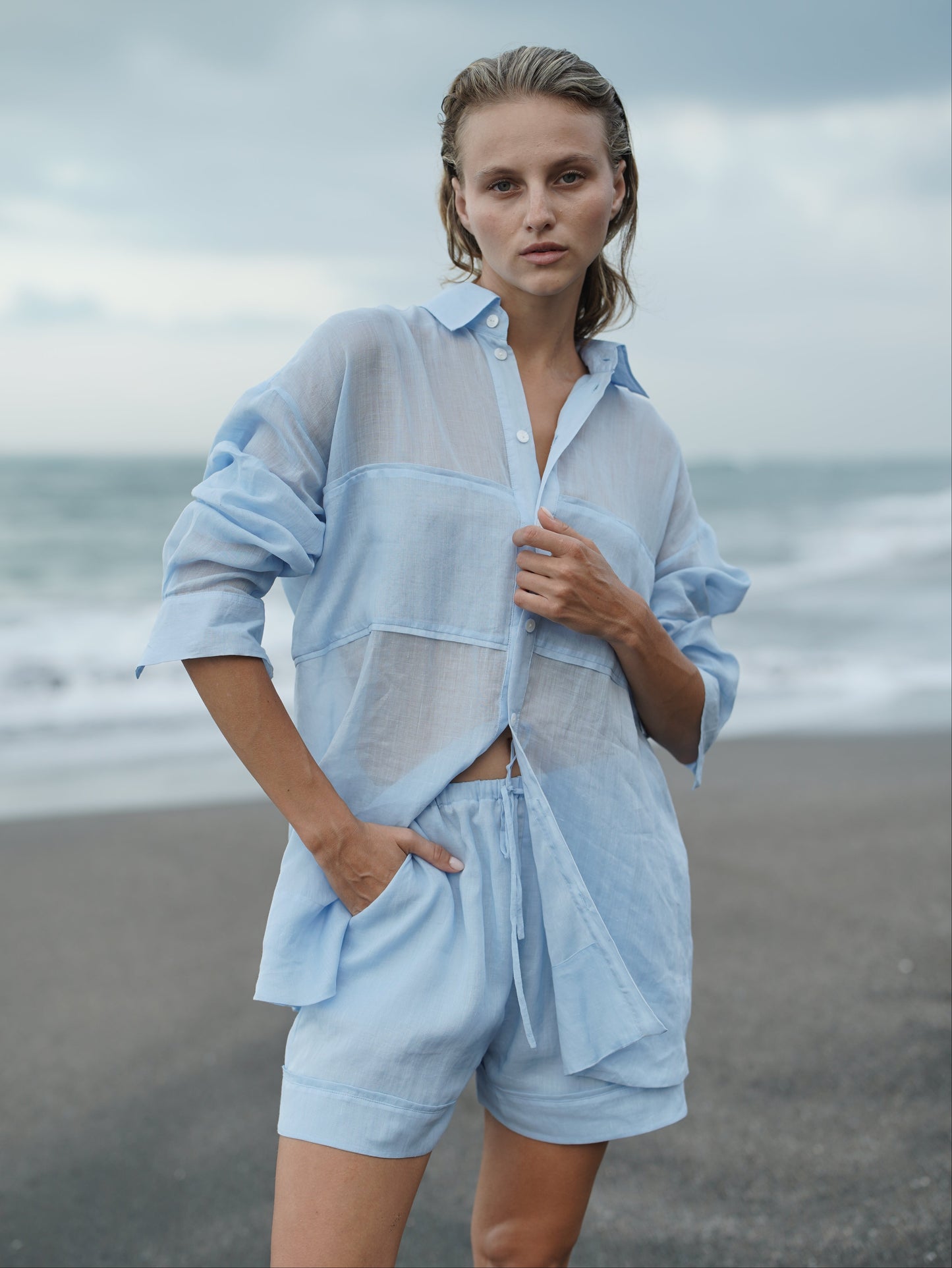 Oversized Ramie Shirt - l u • c i e e