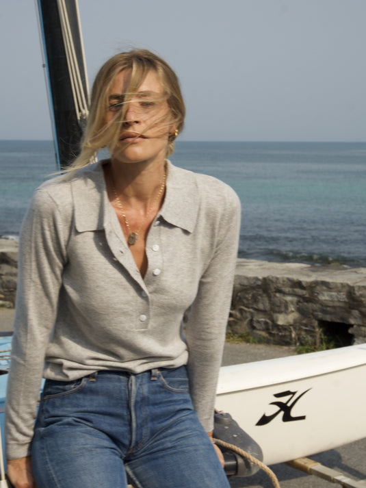 Cashmere Polo Shirt - l u • c i e e