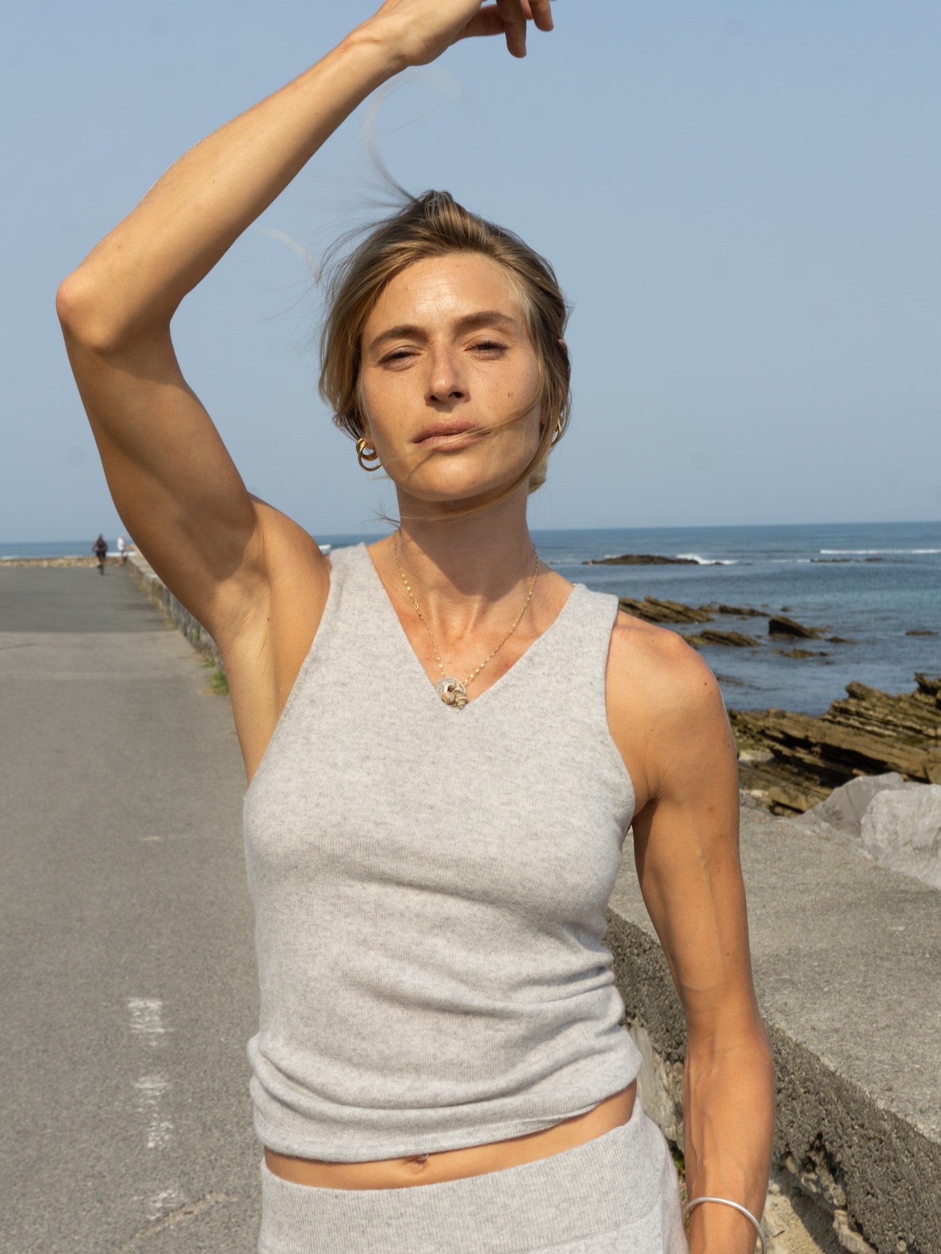 Cashmere Deep V Tank