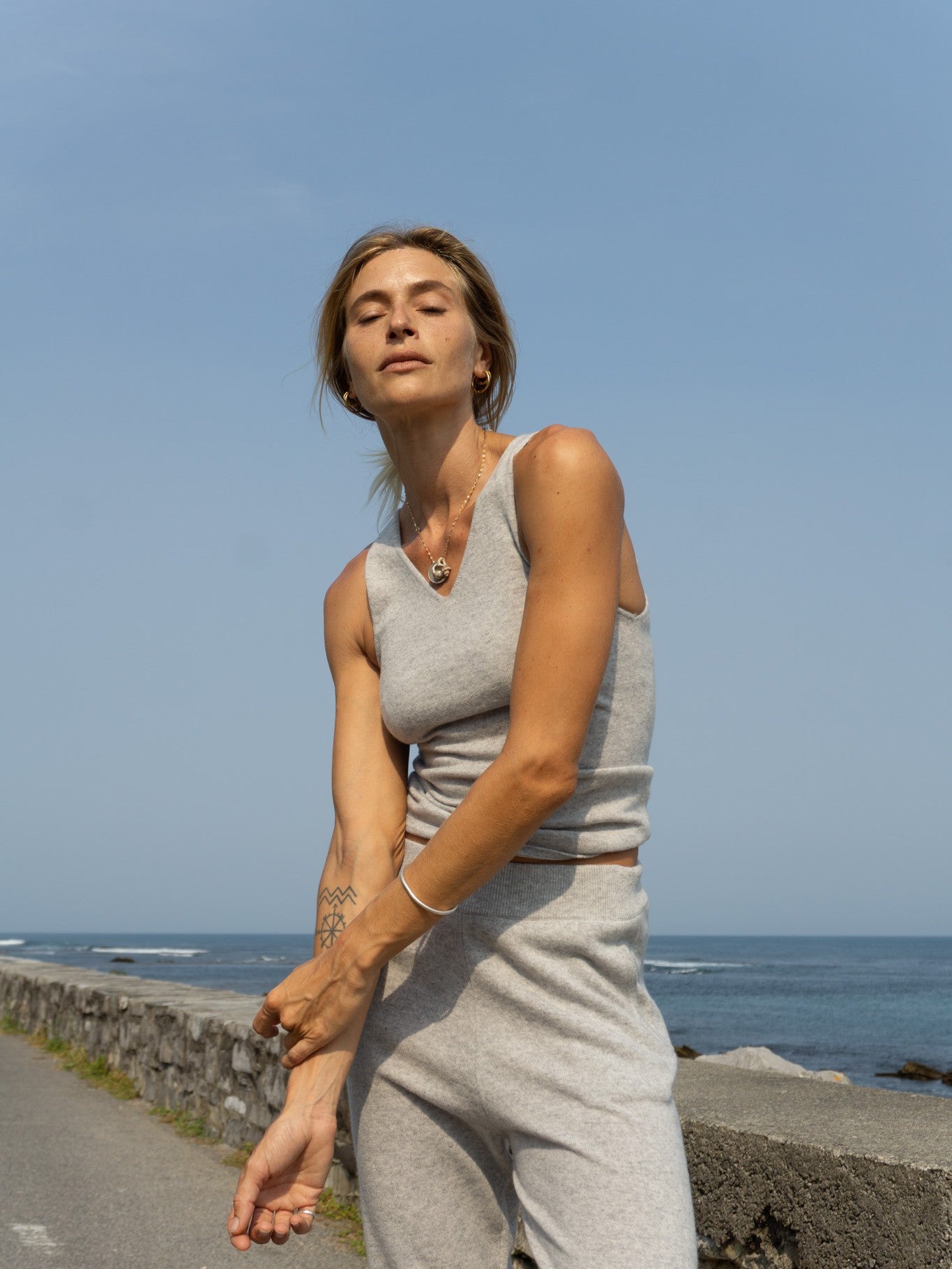 Cashmere Deep V Tank