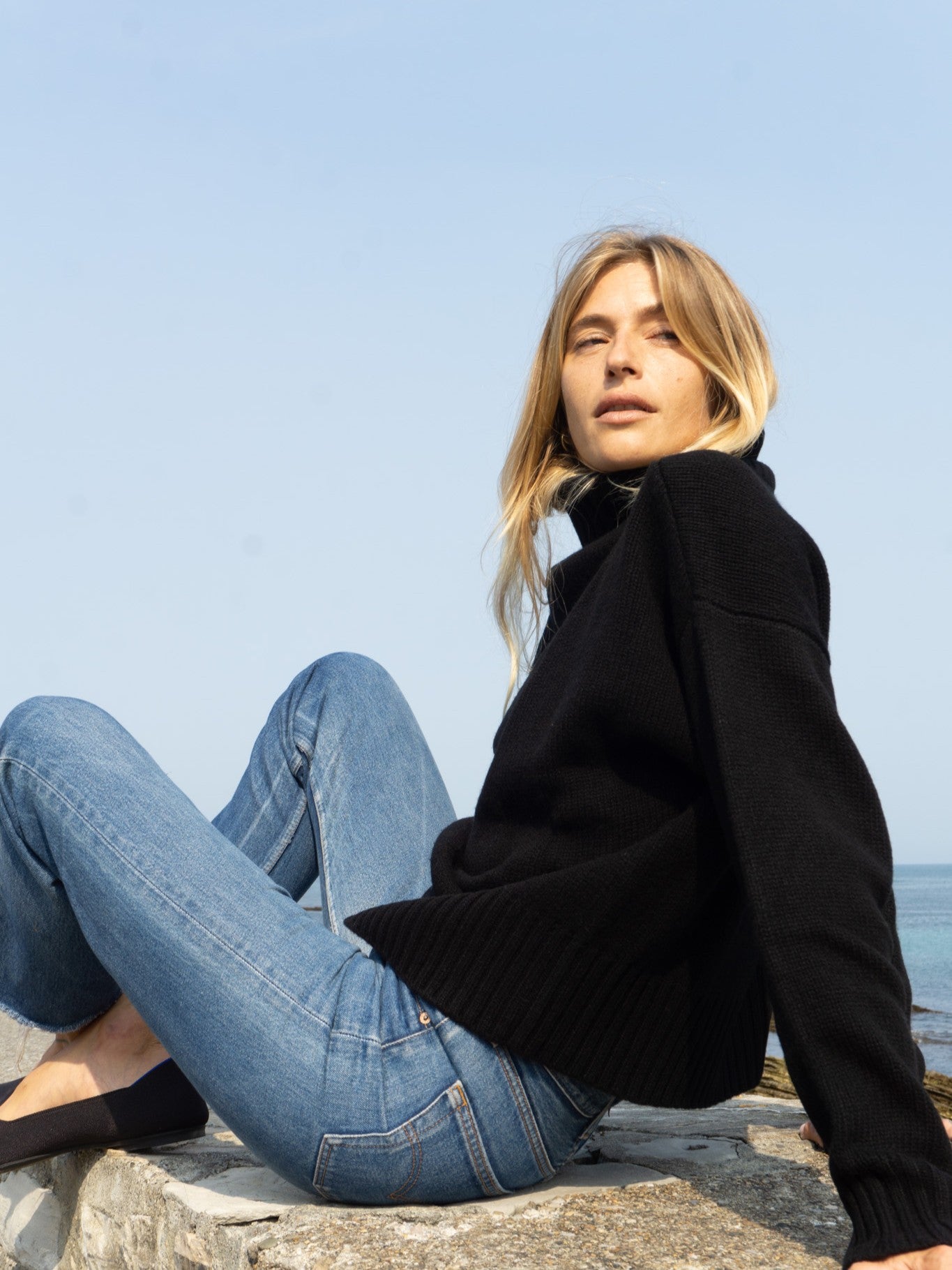 Merino Wool Neck Sweater