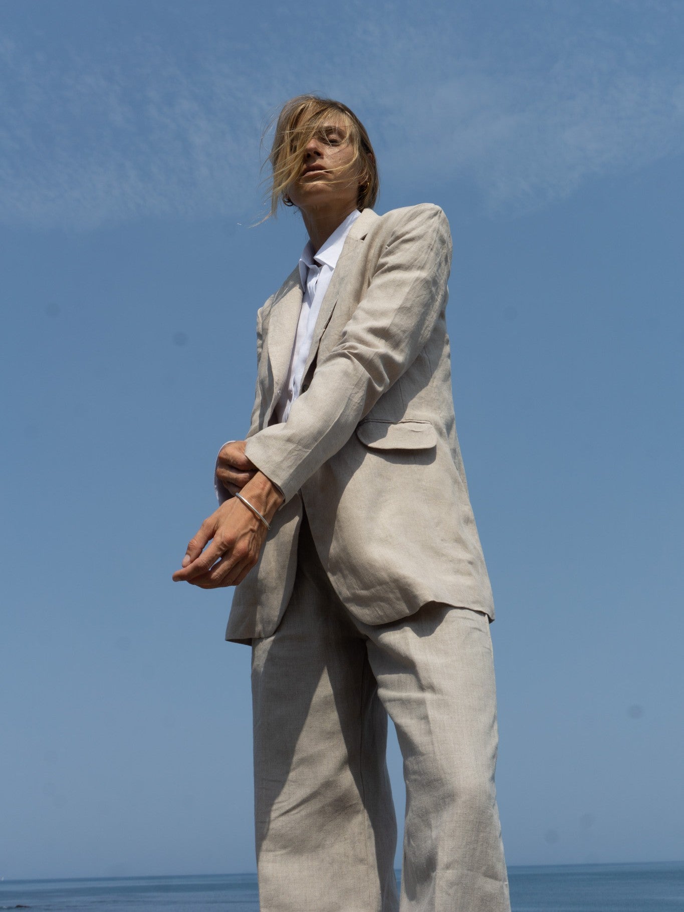 Oversized Linen Blazer