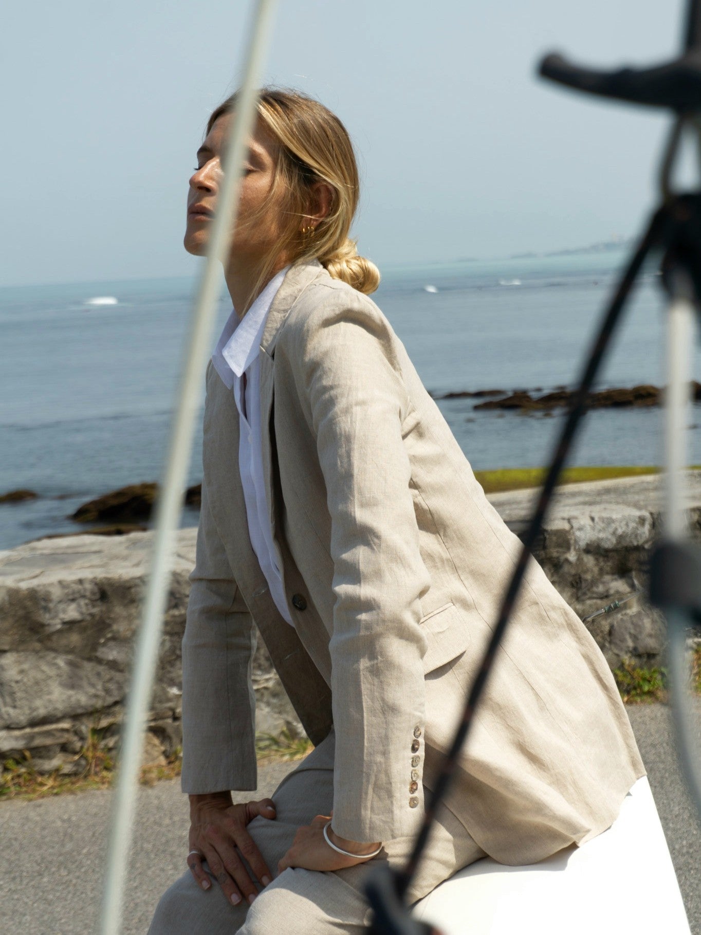 Oversized Linen Blazer