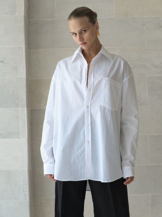Cotton Poplin Men's Shirt - l u • c i e e