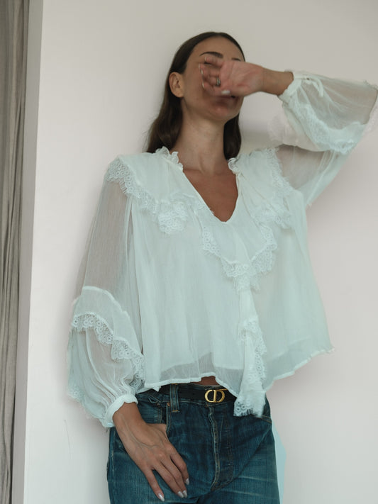 Aurora Ruffle Blouse