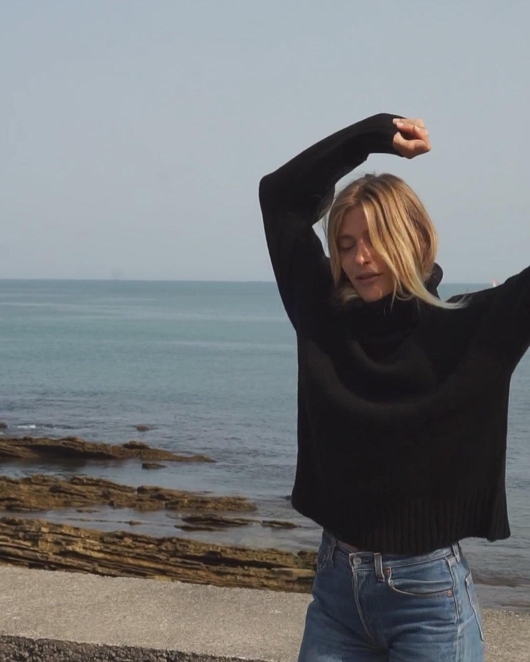 Merino Wool Neck Sweater