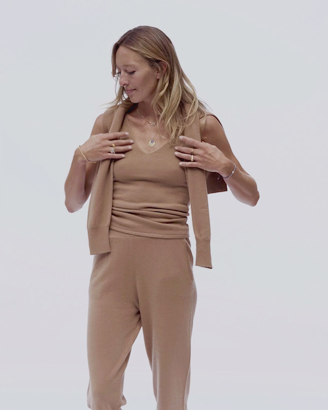 Cashmere Deep V Tank