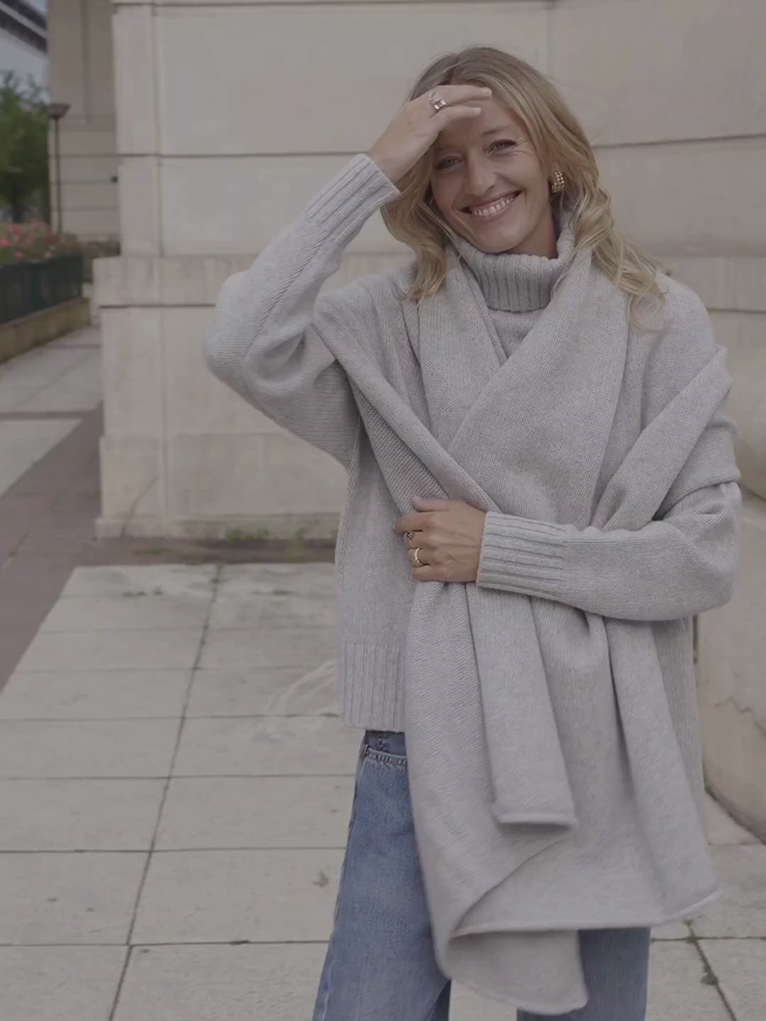 Merino Wool Neck Sweater