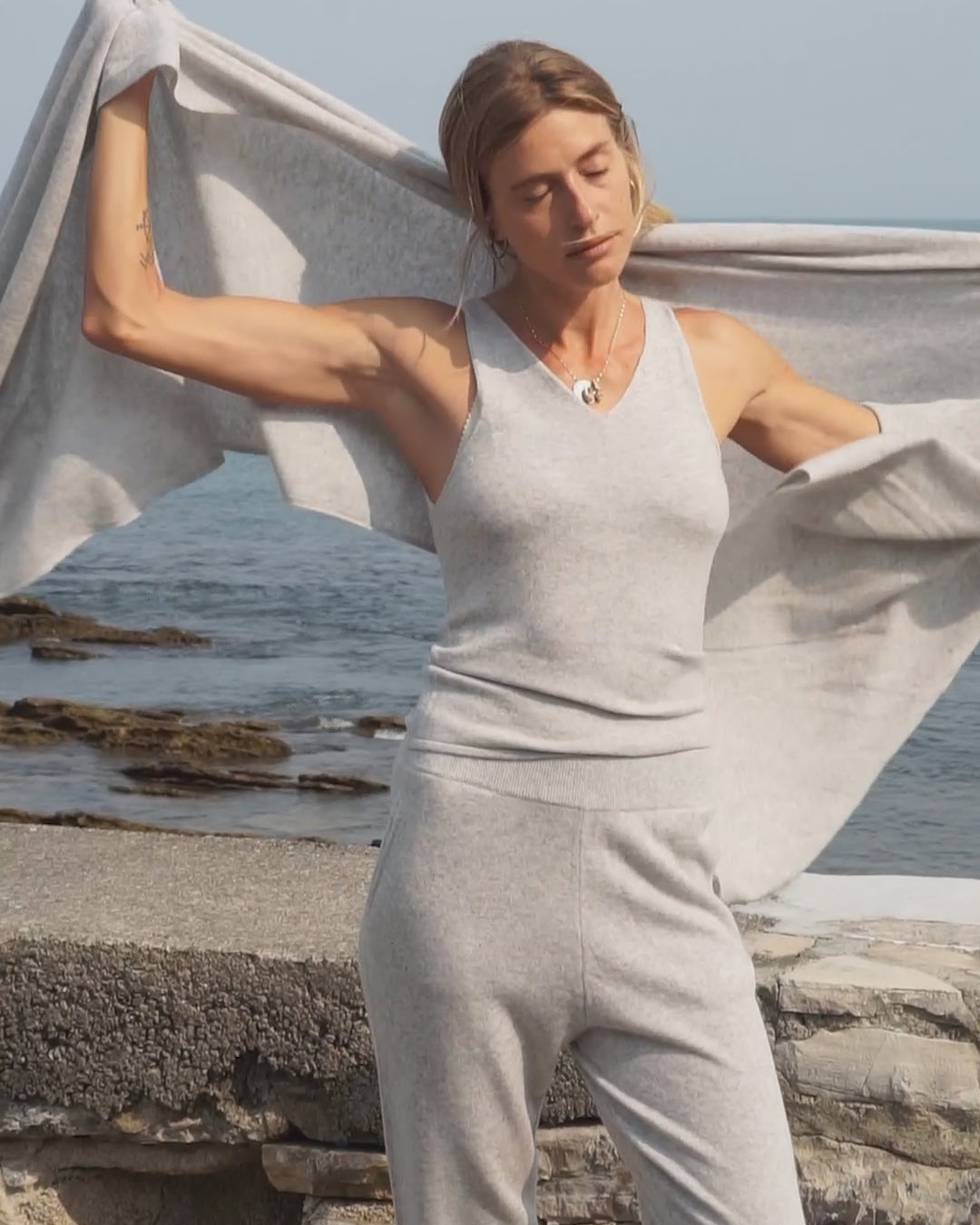 Cashmere Deep V Tank