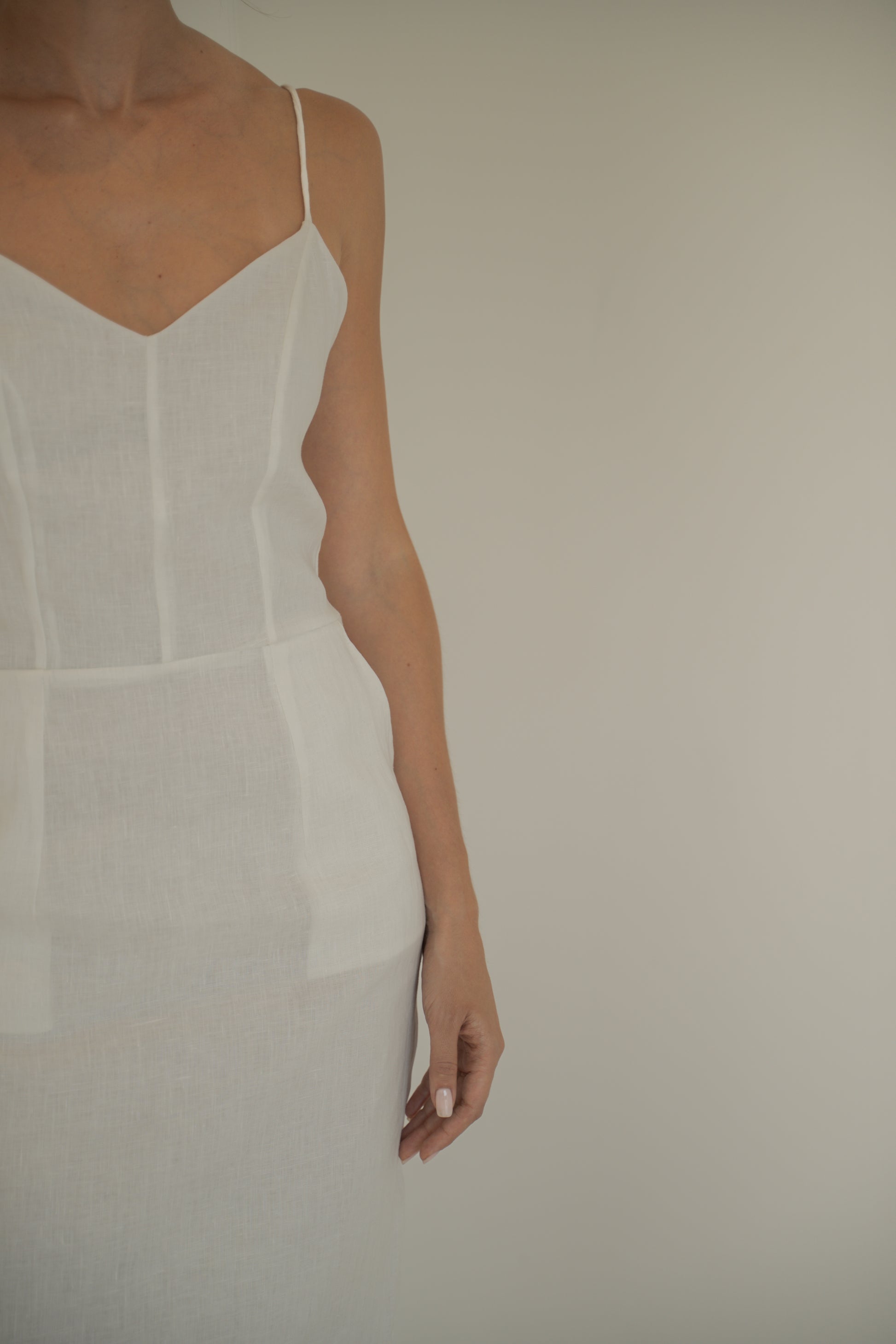 low cut pencil dress The Bombshell Pencil Dress in Cream Vintage Diva