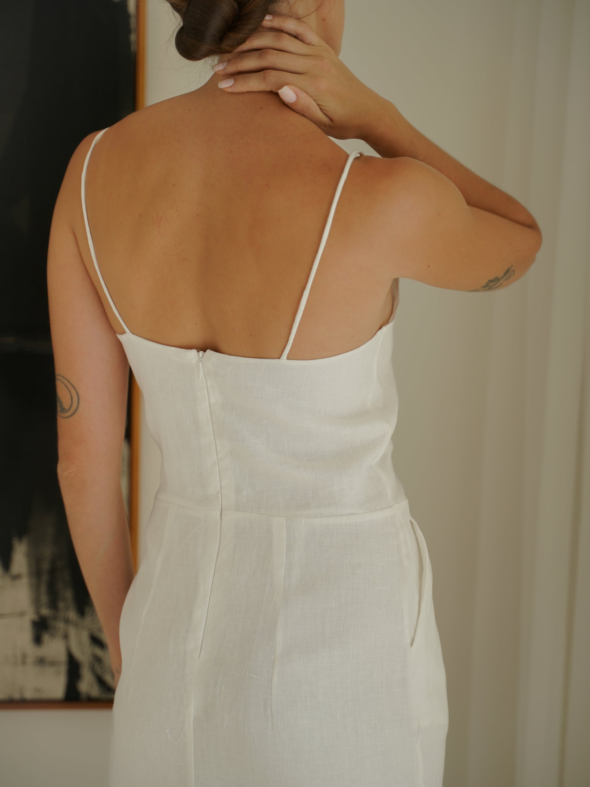 Linen Pencil Dress l u c i e e Linen Pencil Dress l u c i e e