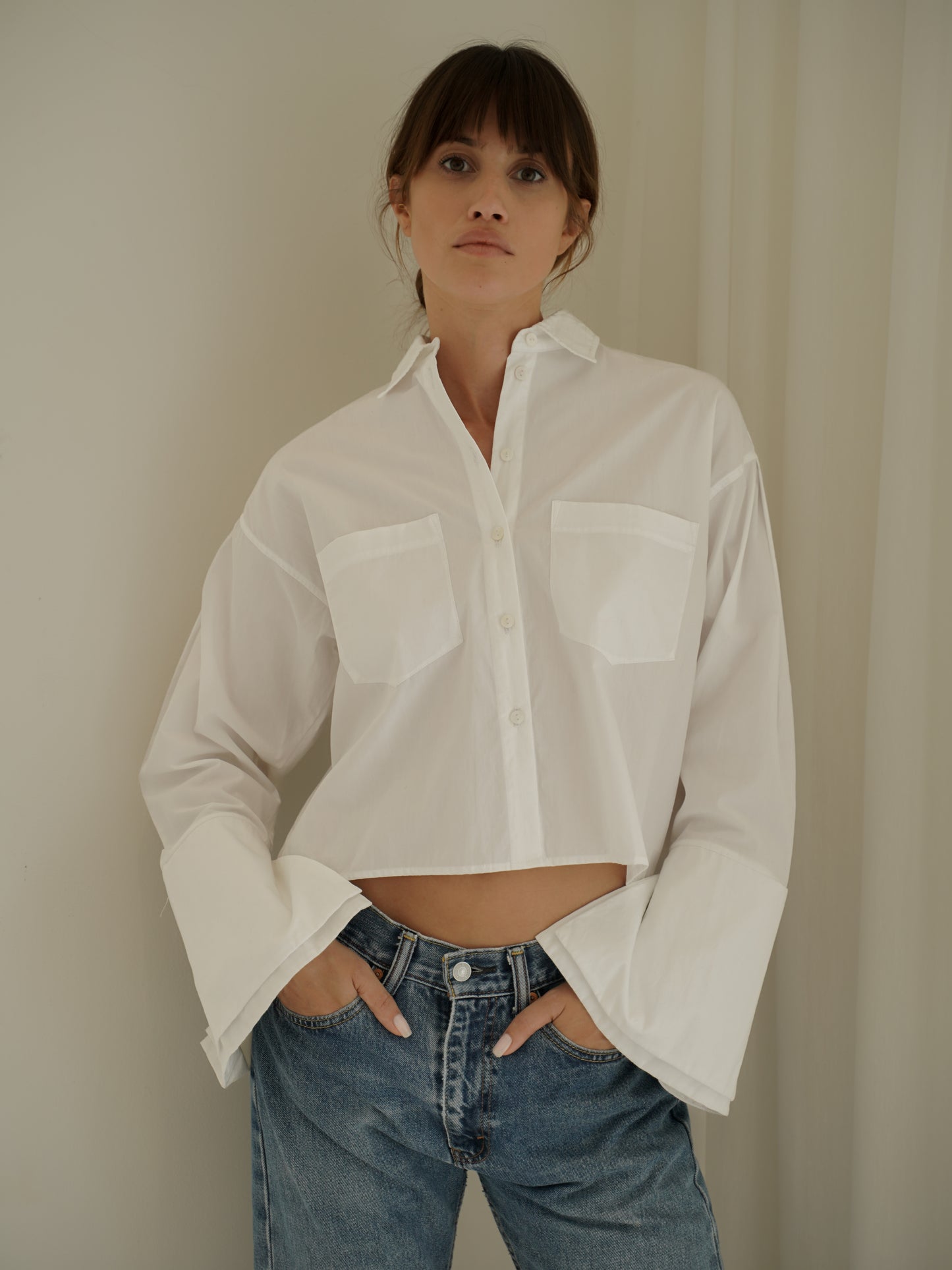 Celeste Shirt in White - l u • c i e e