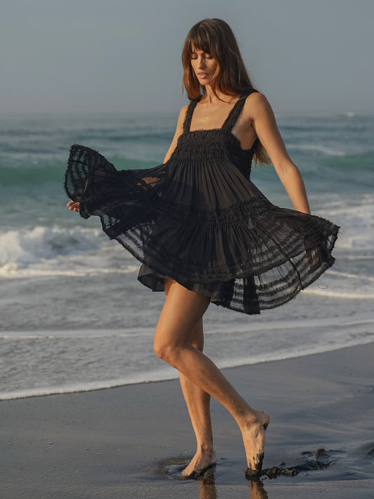 Clio Mini Dress in Black - l u • c i e e
