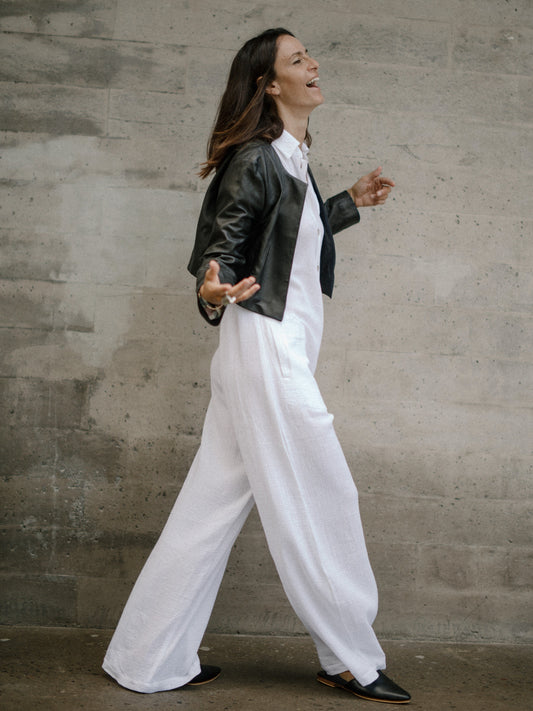 Amazonia Jumpsuit Long in White - l u • c i e e