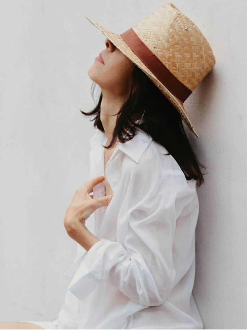 Sheer Shirt in White - l u • c i e e
