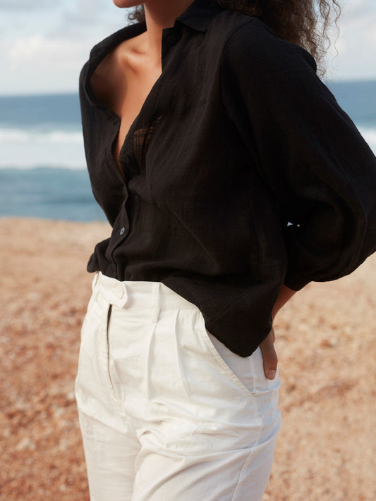 Arya Shirt in Black - l u • c i e e