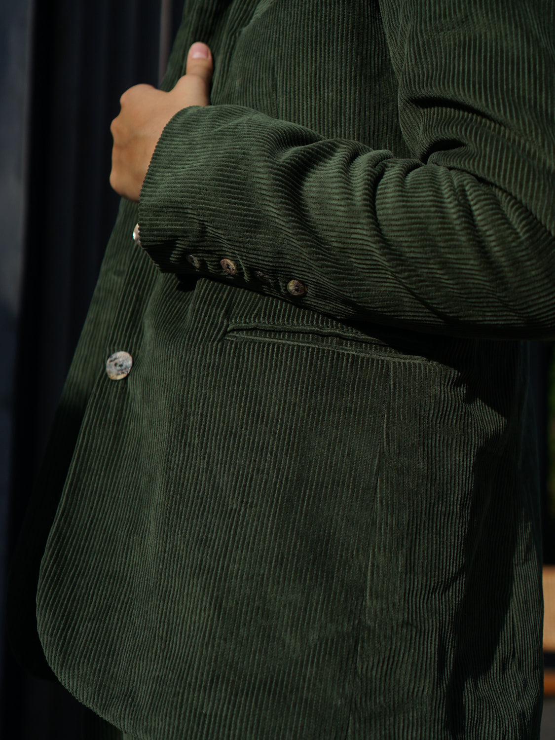Corduroy Suit in Hunter Green - l u • c i e e