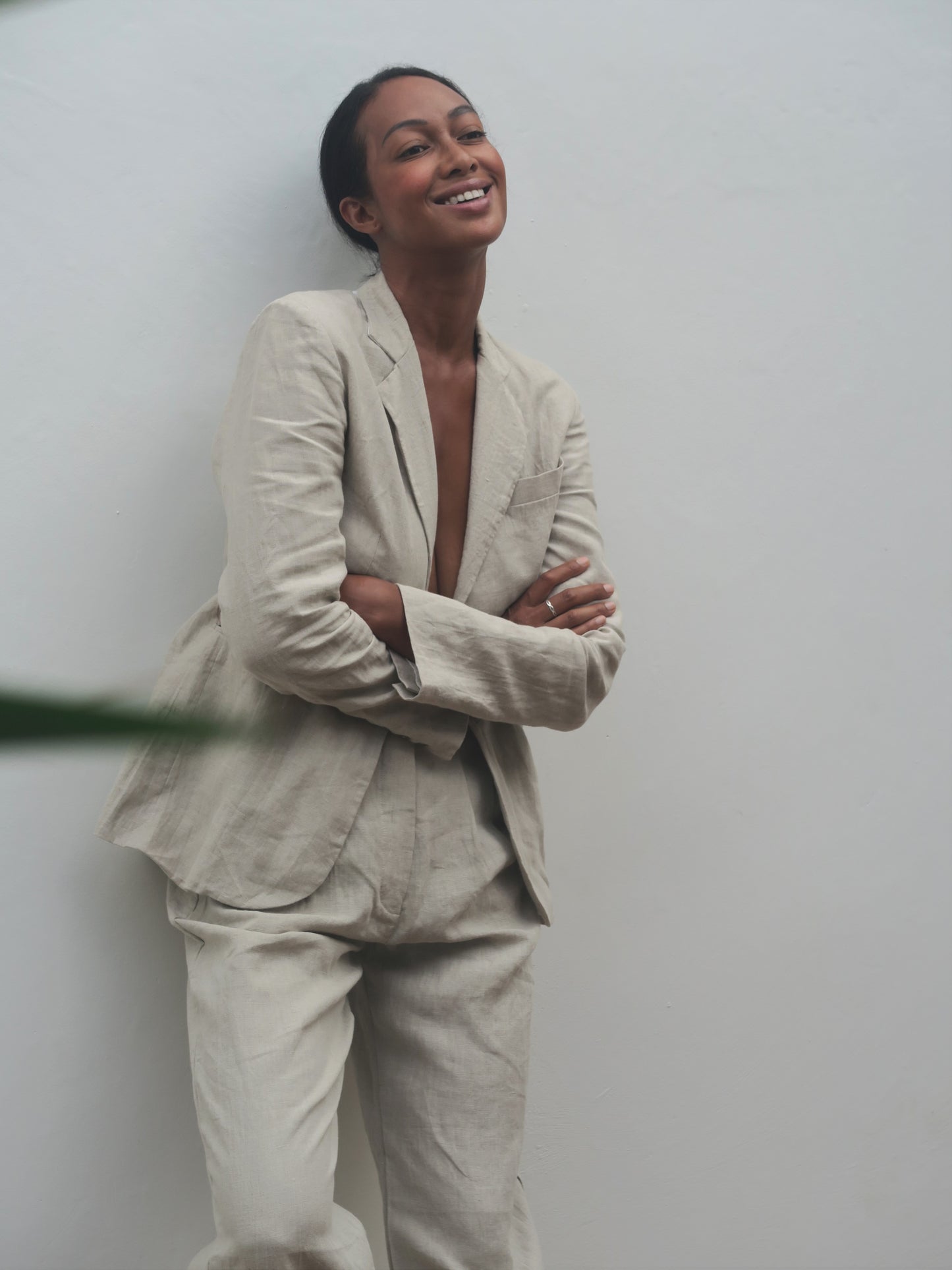 Linen Suit in Natural - l u • c i e e