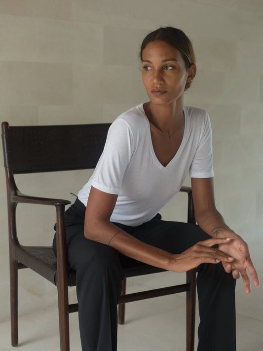 Short Sleeve V-neck Tee - l u • c i e e