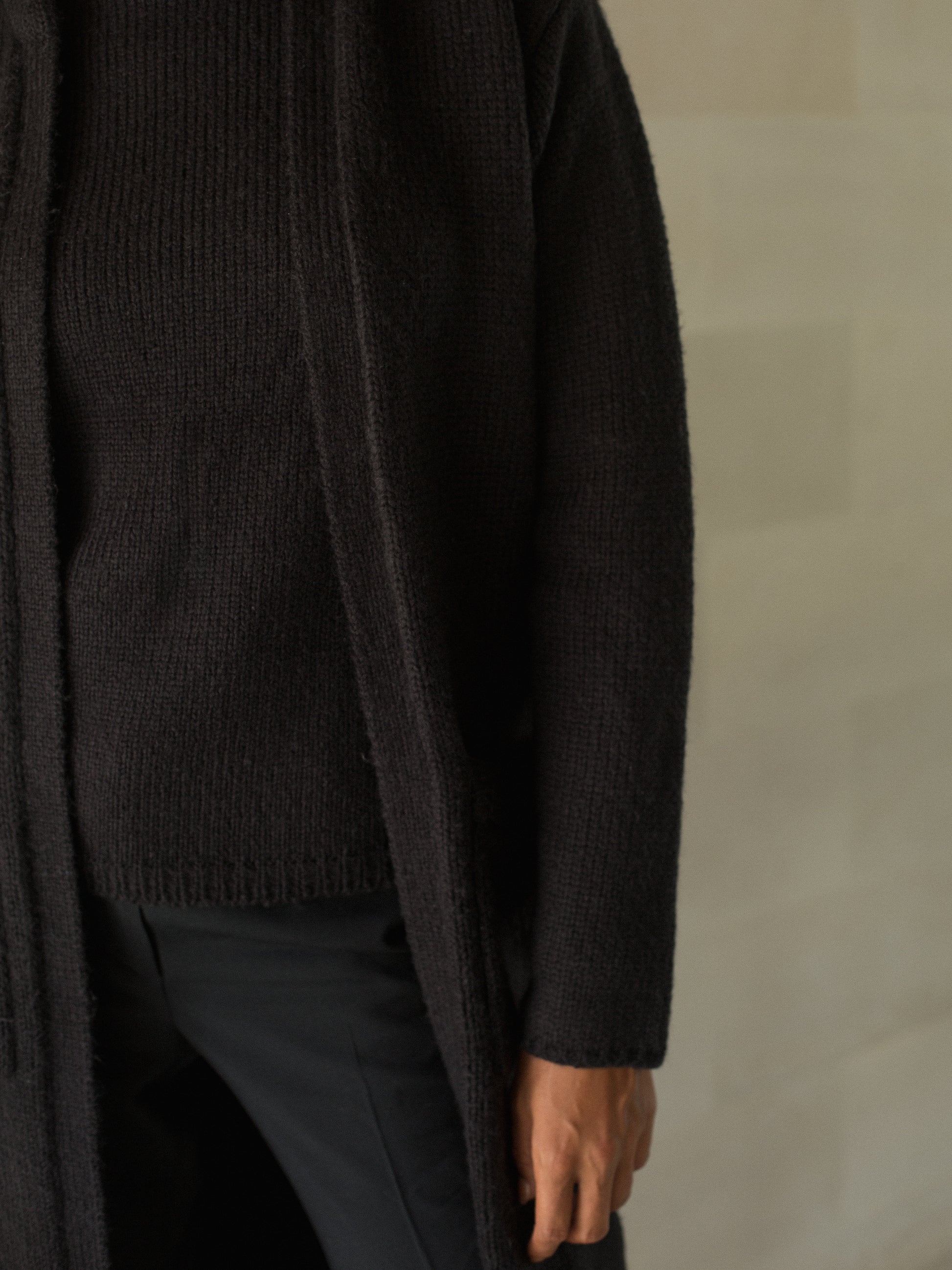 Iman Mohair Coat in Black - l u • c i e e
