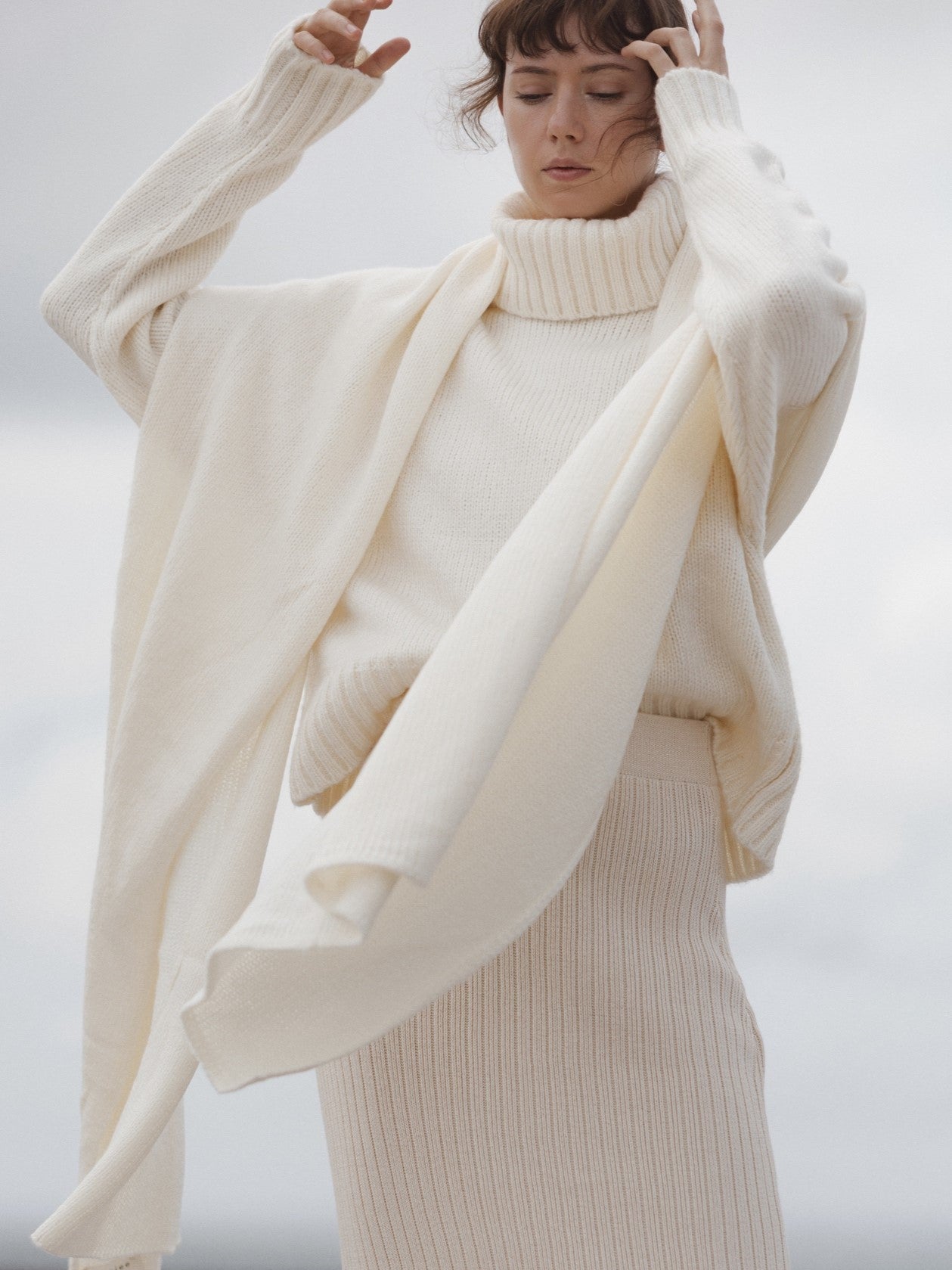 Berner Neck Sweater in Ivory - l u • c i e e