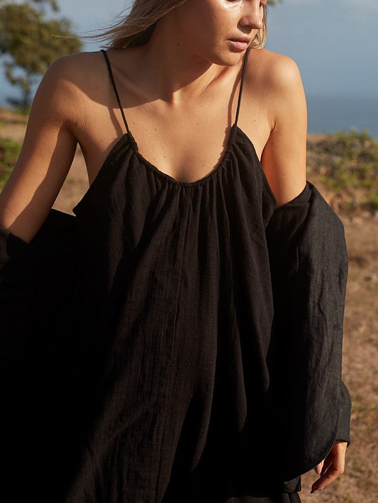 Amphitrite Dress in Black - l u • c i e e