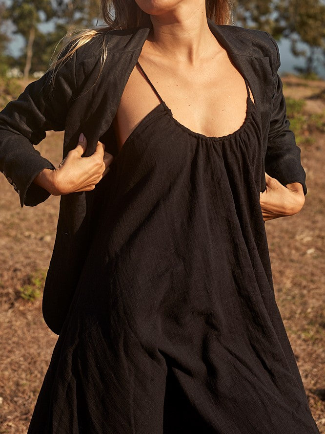 Amphitrite Dress in Black - l u • c i e e