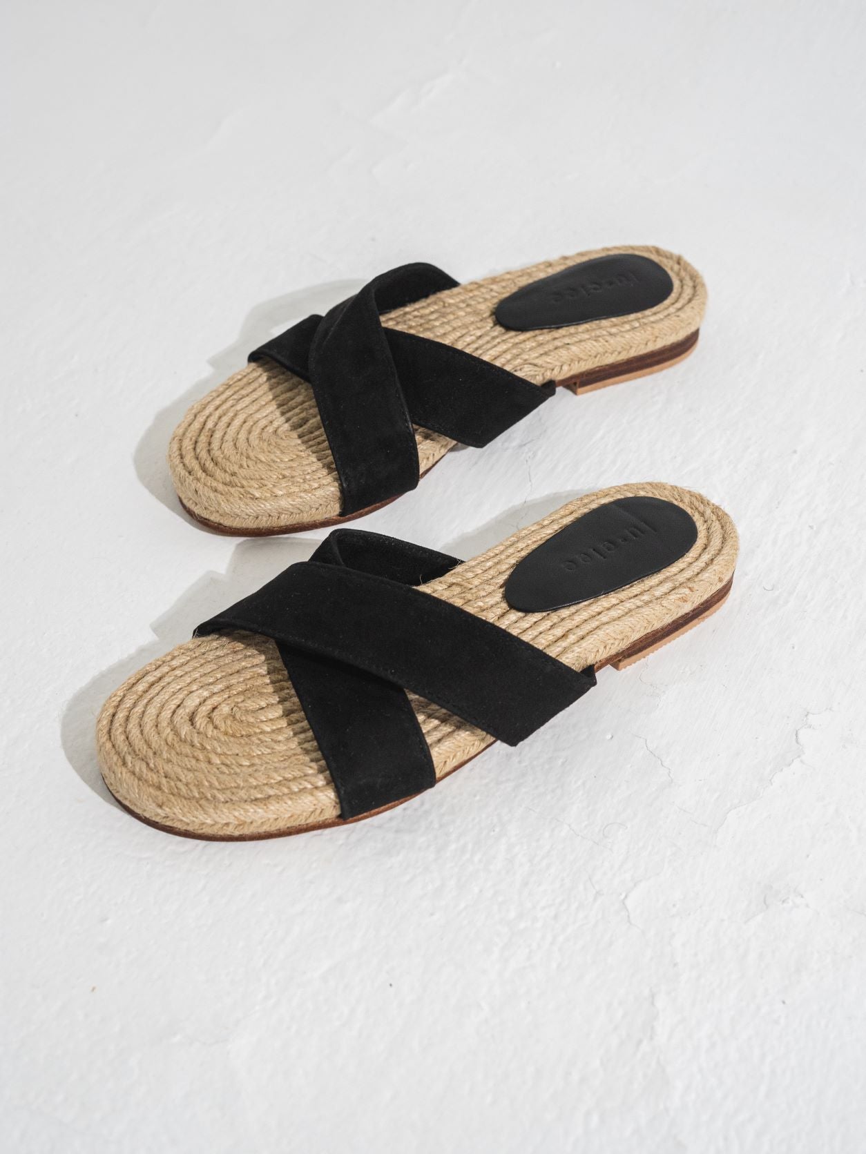 Cross Over Sandal in Black - l u • c i e e