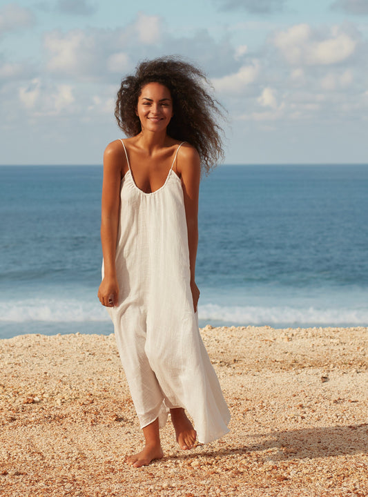 Amphitrite Dress in Ecru - l u • c i e e